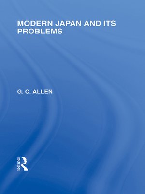 cover image of Modern Japan and its Problems